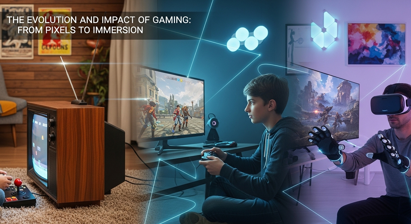 The Evolution and Impact of Gaming: From Pixels to Virtual Realities